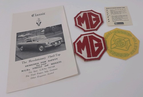 Vintage cloth badges - mg,