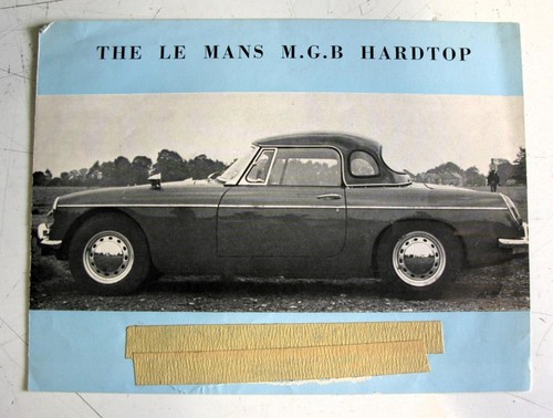 Mans mgb hardtop car - mans,